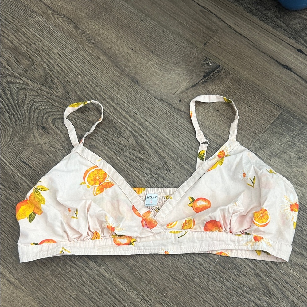 Only Floral Print Bralette size large